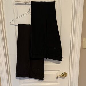 Eddie Bauer Tall Mercer Fit Black & Brown Pants Set size 8